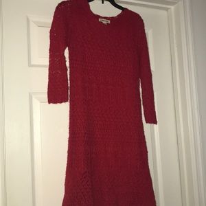 A bit above knee length dress